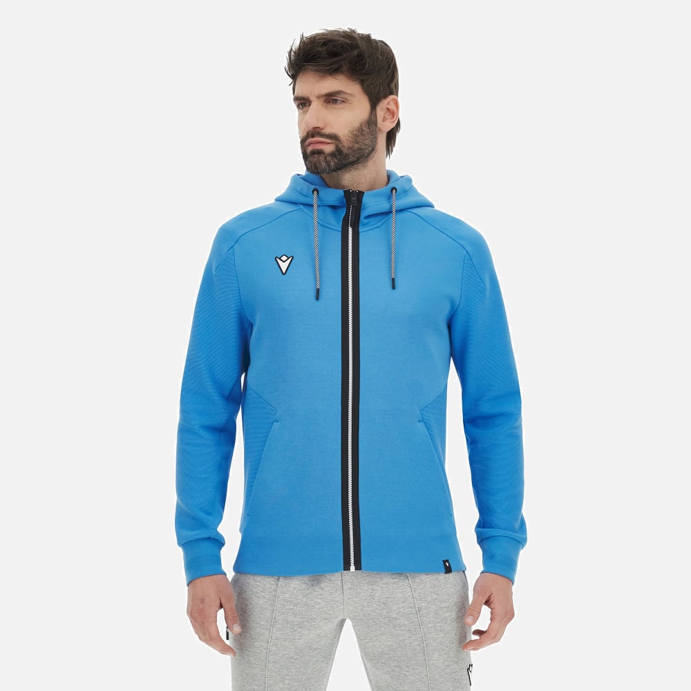 rhodos felpa full-zip con cappuccio da uomo