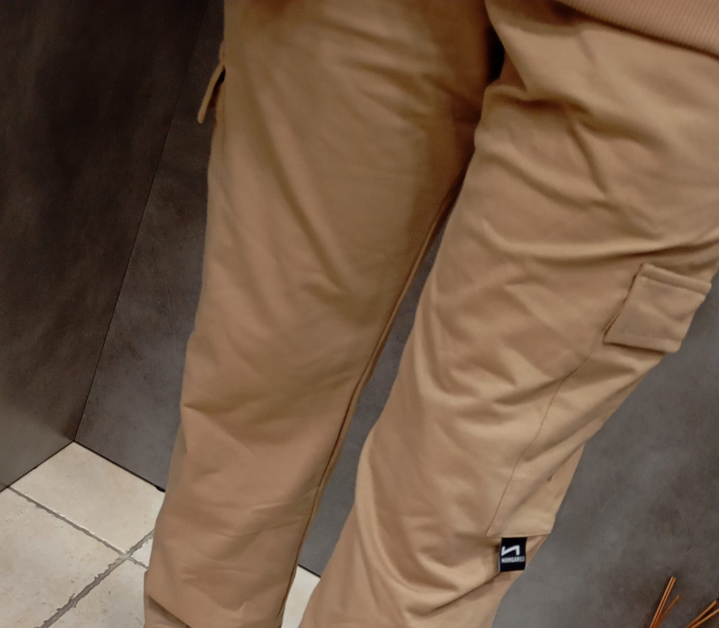 Tuta in cotone garzato Hangar93 Uomo Con Pantalone Cargo