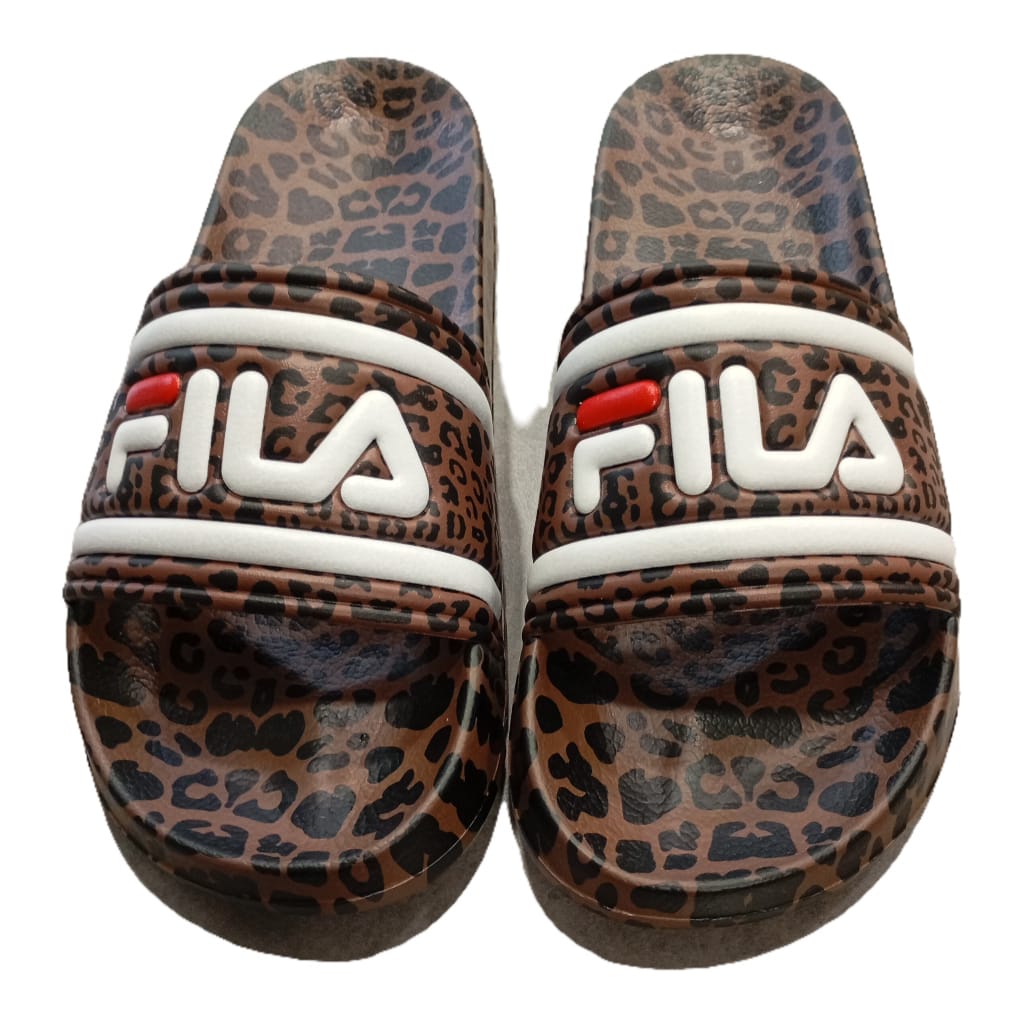 Fila - slipper con fantasia leopardata