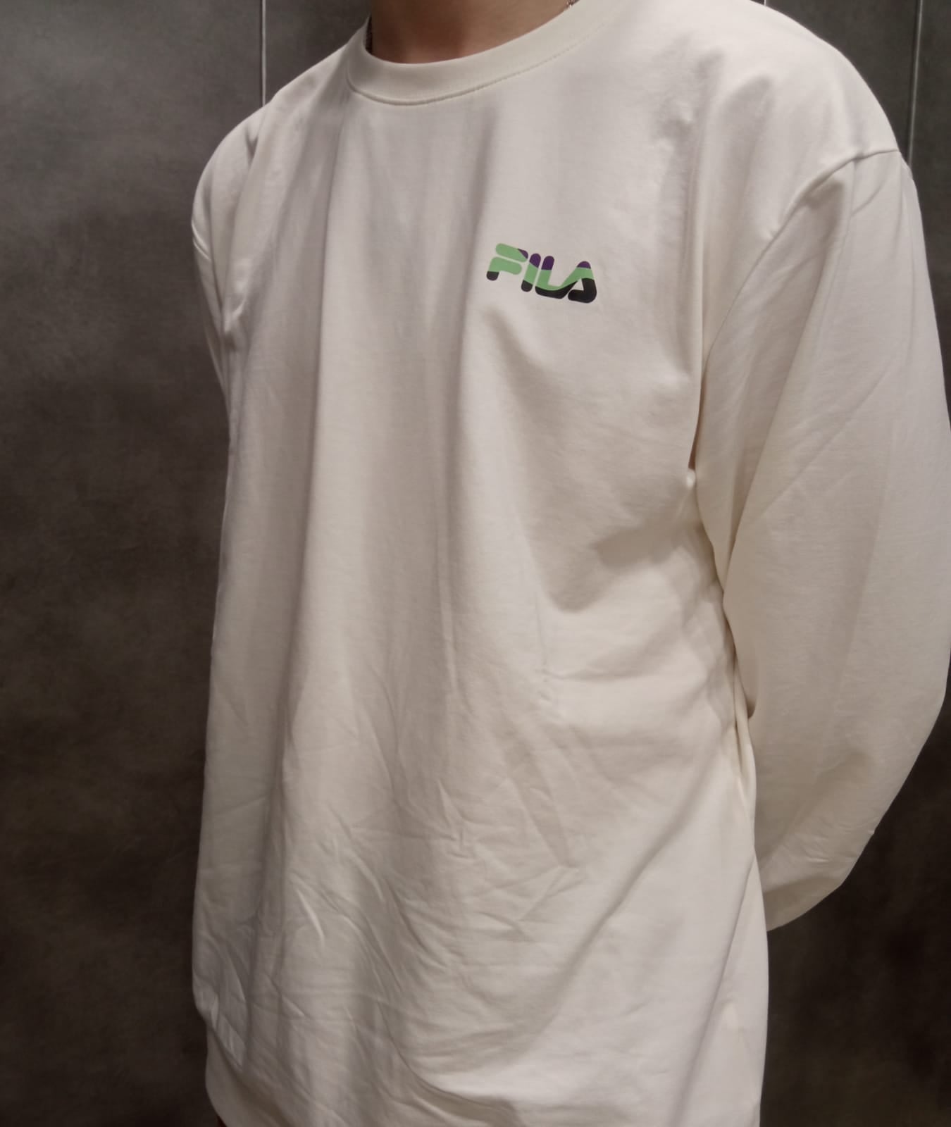 Felpa in cotone garzato  Fila